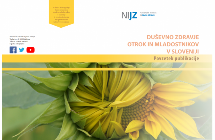 NIJZ: Izšel je povzetek publikacije Duševno zdravje otrok in mladostnikov v Sloveniji