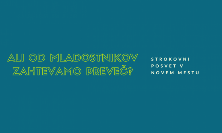 ALI OD MLADOSTNIKOV ZAHTEVAMO PREVEČ? // BREZPLAČNI STROKOVNI POSVET V NOVEM MESTU