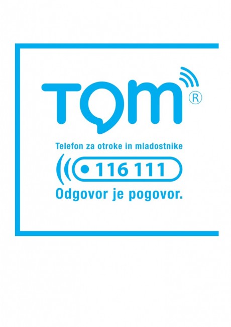 Zveza prijateljev mladine Slovenije Program Nacionalna mreža TOM telefon za otroke in mladostnike