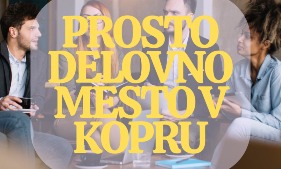 Prosto delovno mesto v Kopru: STROKOVNI DELAVEC ZA DELO Z MLADIMI S TEŽAVAMI V ODRAŠČANJU - M/Ž